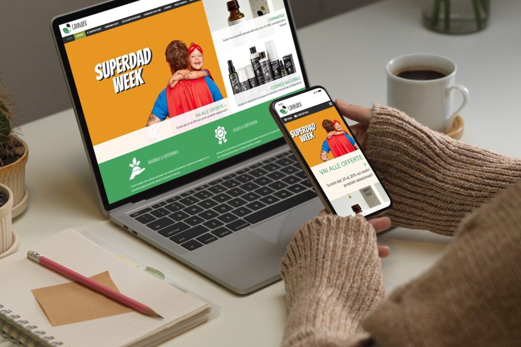 Cannapa - Sito.Express - Realizzazione siti web per e-commerce cannabis light - Roma