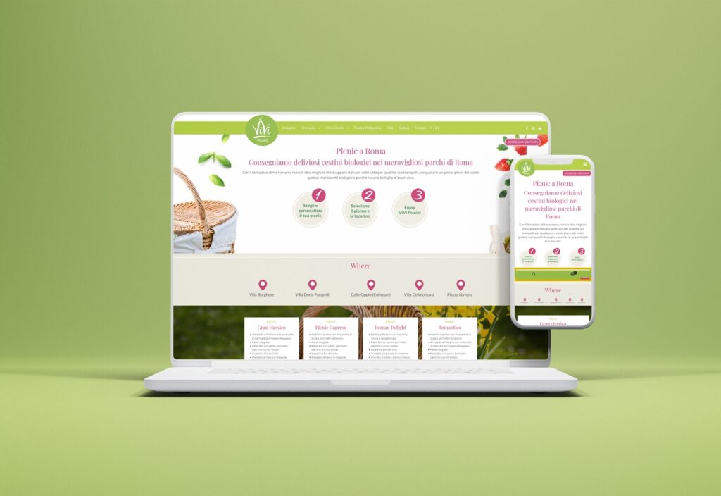 Vivipicnic - Sito.Express - Realizzazione siti web per ristorante - Roma