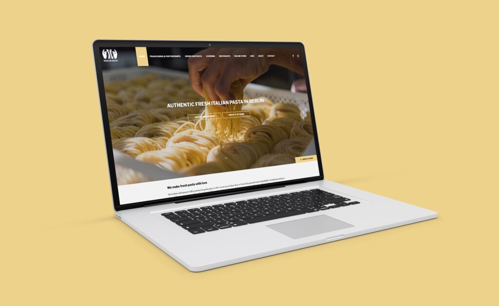 Website – Mani in Pasta