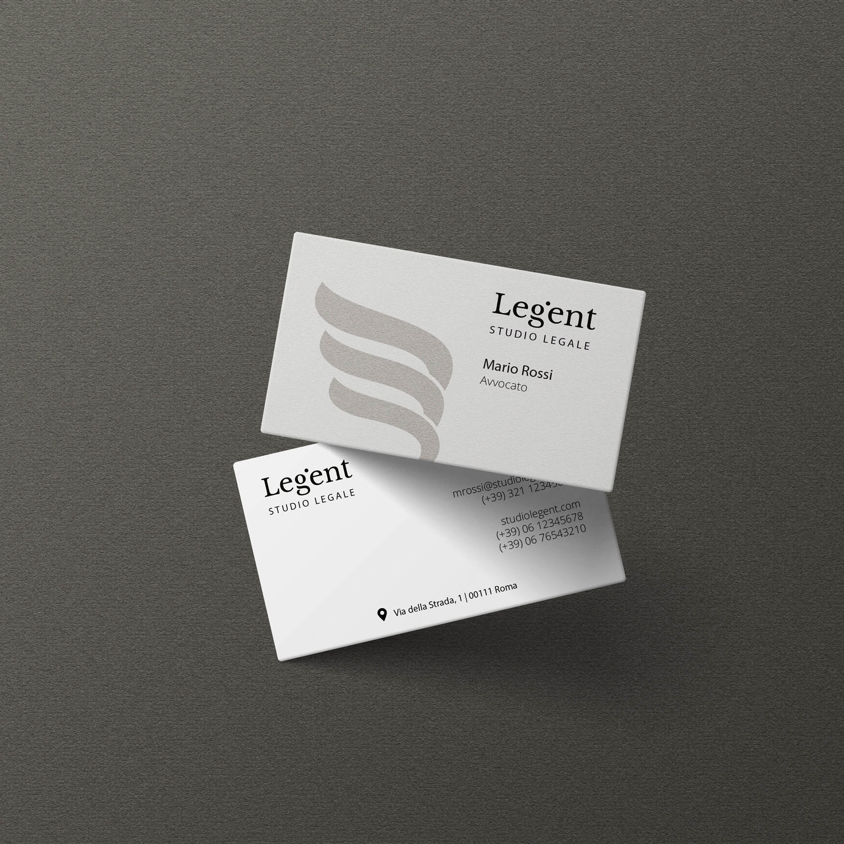 Studio Legent - Brand Identity Studio Legale - Biglietti da visita