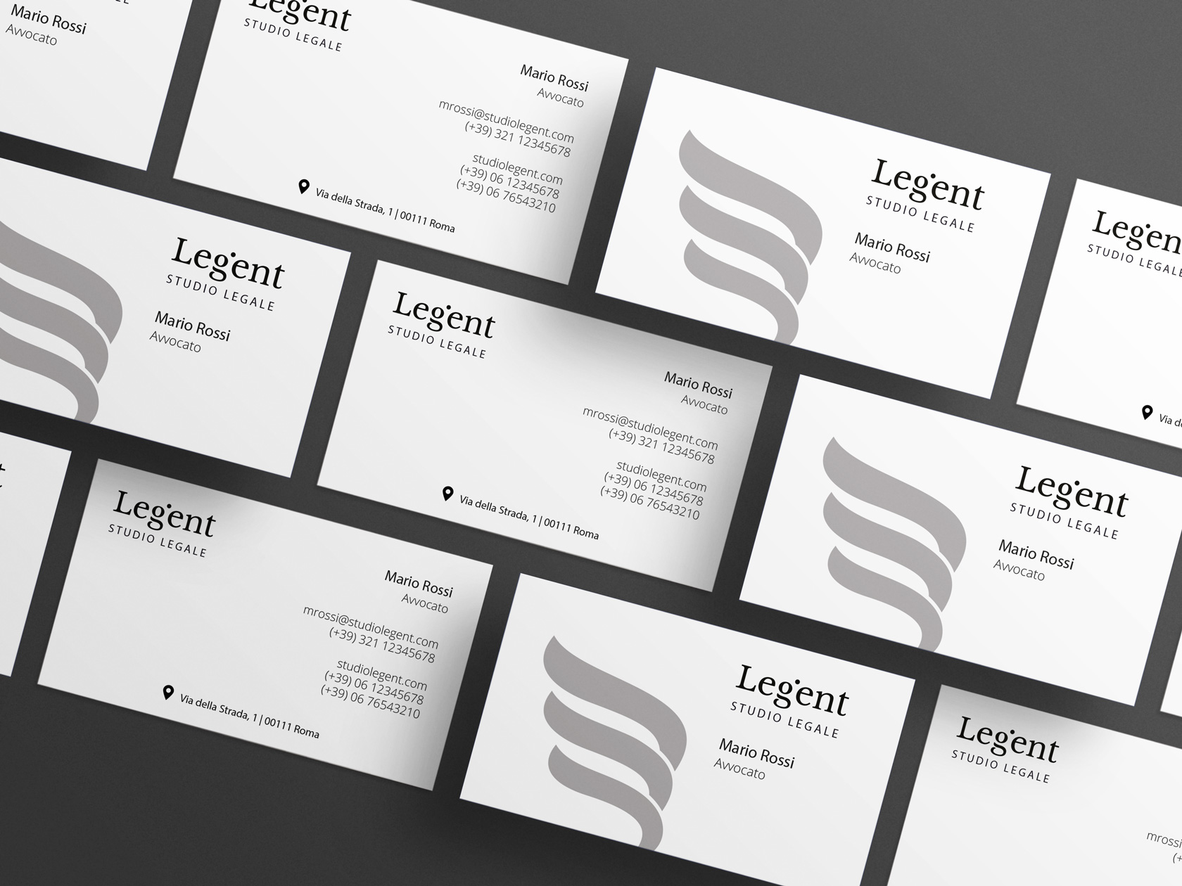 Studio Legent - Brand Identity Studio Legale - Business cards